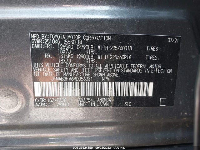 Toyota Rav4 Prime Se 2021 JTMAB3FV6MD056381 Image 9