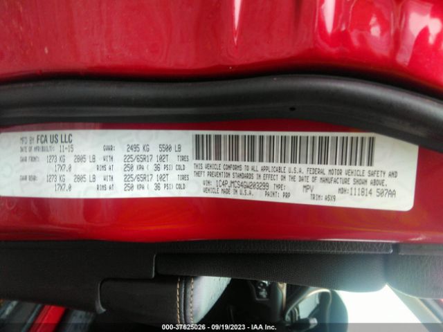 1C4PJMCS4GW203299 Jeep Cherokee Latitude