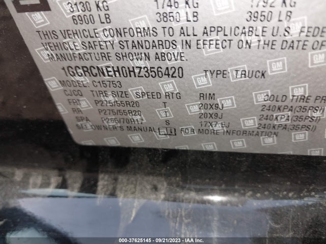 Chevrolet Silverado 1500 Wt 2017 1GCRCNEH0HZ356420 Image 9