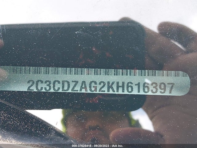 Dodge Challenger Sxt 2019 2C3CDZAG2KH616397 Image 9