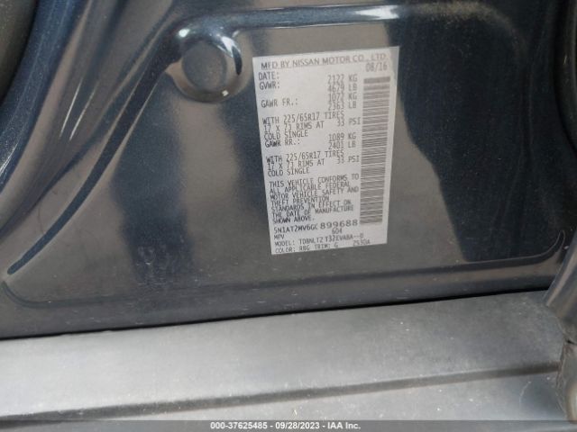 5N1AT2MV6GC899688 Nissan ROGUE SV
