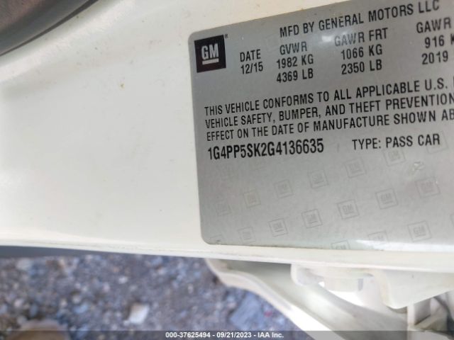 1G4PP5SK2G4136635 Buick Verano