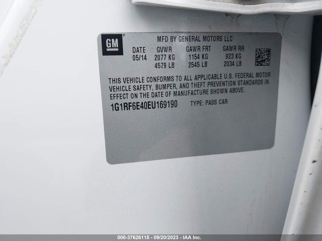 Chevrolet Volt 2014 1G1RF6E40EU169190 Image 16