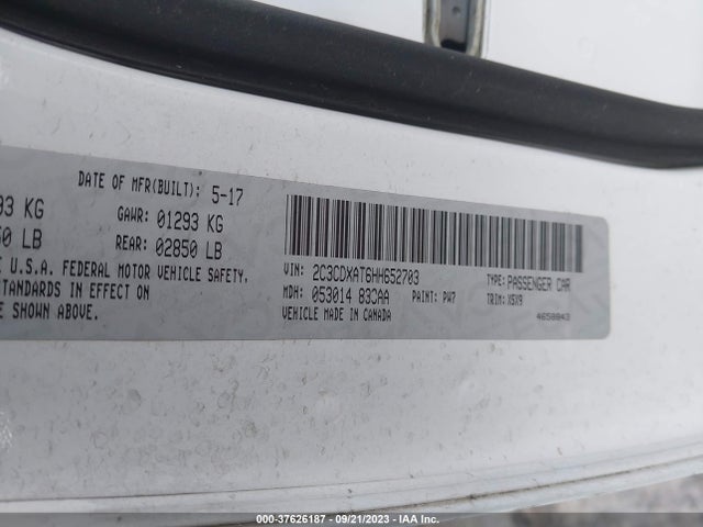 Dodge Charger Police 2017 2C3CDXAT6HH652703 Image 9