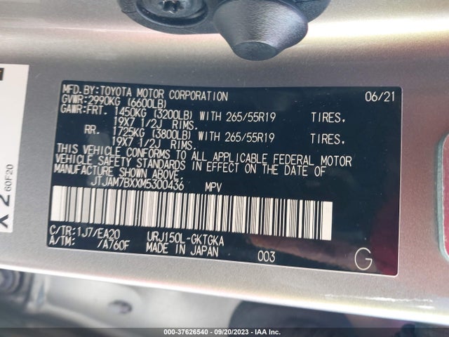 JTJAM7BXXM5300436 Lexus Gx Gx 460 Premium