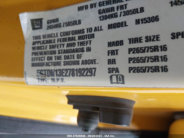 2007 HUMMER H3 5GTDN13E278192297 Photo 8