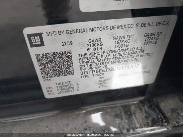 3GTP8FED2LG171872 GMC Sierra 1500 Denali