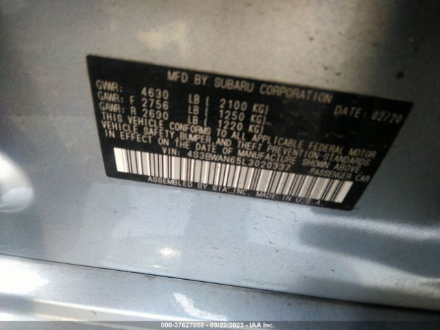 4S3BWAN65L3020337 Subaru Legacy Limited