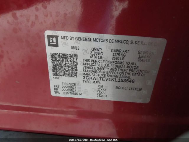 3GKALTEV1KL153546 GMC Terrain Sle
