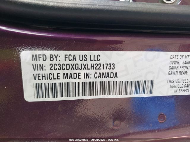 2C3CDXGJXLH221733 Dodge Charger Scat Pack Widebody