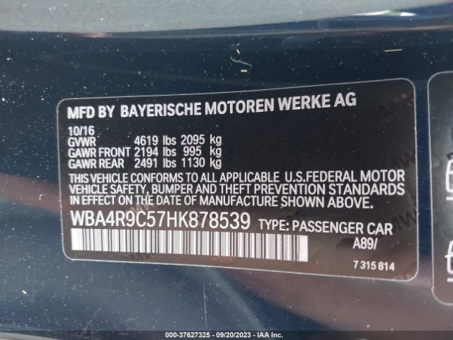 WBA4R9C57HK878539 BMW 4 Series 430i Xdrive