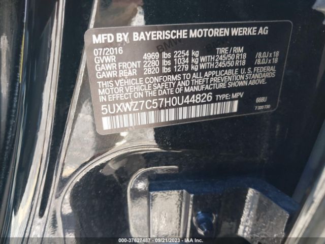 5UXWZ7C57H0U44826 BMW X3 Sdrive28i