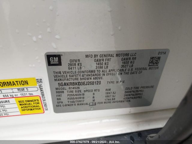 5GAKRBKD3EJ268120 Buick Enclave Leather