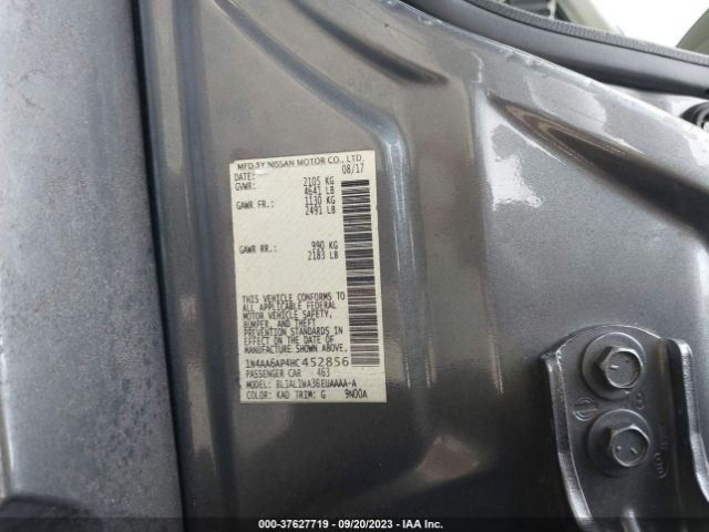 1N4AA6AP4HC452856 Nissan Maxima Sr