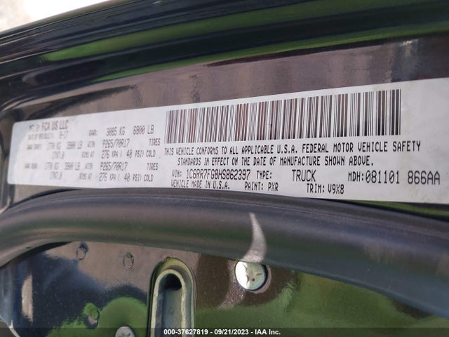 2017 RAM 1500 1C6RR7FG8HS862397 Photo 8