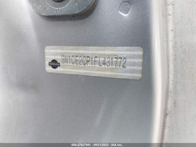3N1CE2CP1FL431772 Nissan Versa Note Sv