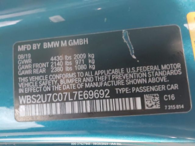 WBS2U7C07L7E69692 BMW M2 Competition