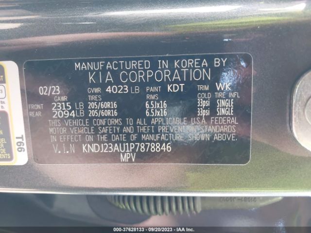 KNDJ23AU1P7878846 KIA SOUL LX
