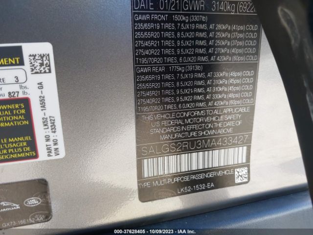 SALGS2RU3MA433427 Land Rover Range Rover Westminster
