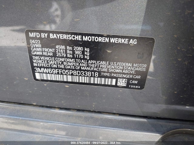 BMW 3 Series 330i 2023 аукцион фото