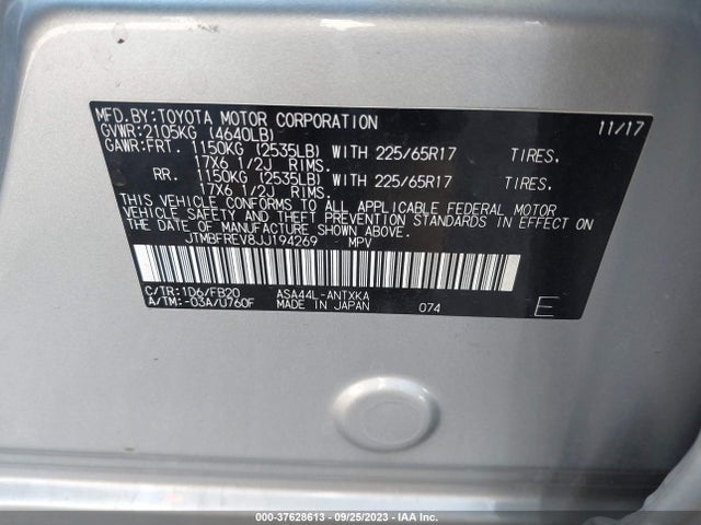 Toyota RAV4 LE 2018 JTMBFREV8JJ194269 Image 15