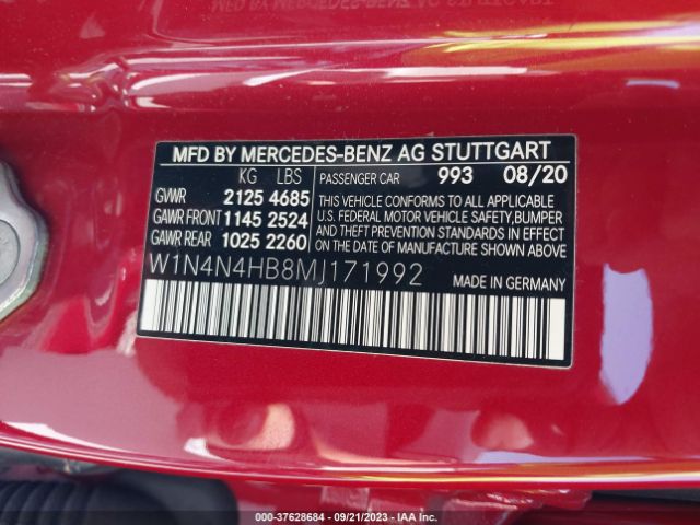 W1N4N4HB8MJ171992 Mercedes-Benz Gla Gla 250