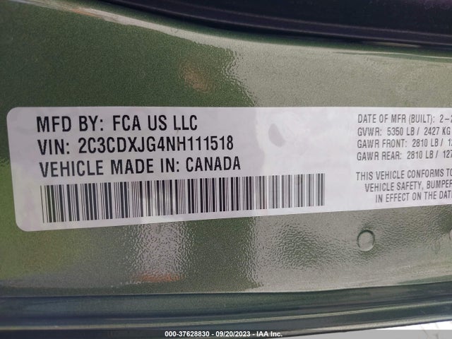 Dodge Charger Sxt 2022 2C3CDXJG4NH111518 Image 9