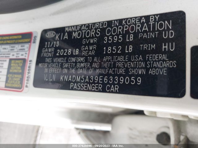KNADM5A39E6339059 KIA RIO LX