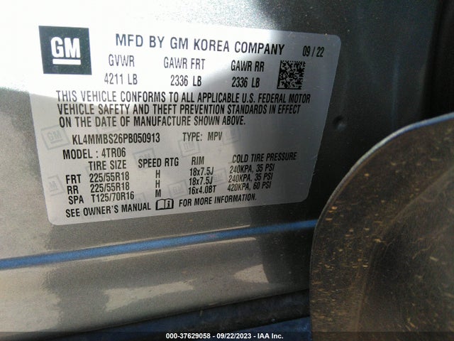 2023 BUICK ENCORE GX PREFERRED VIN: KL4MMBS26PB050913