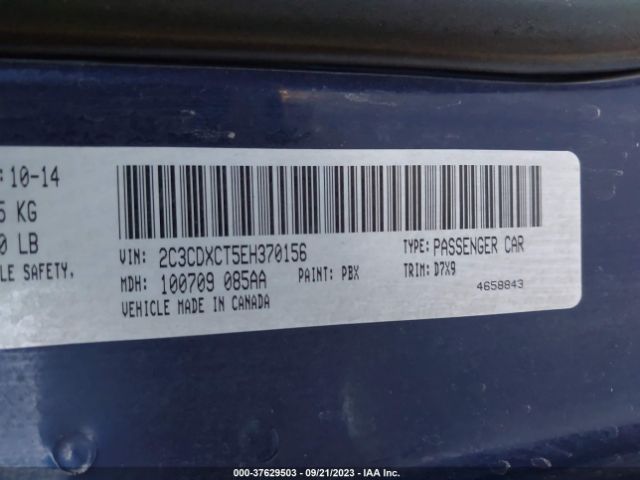 2C3CDXCT5EH370156 Dodge Charger Rt