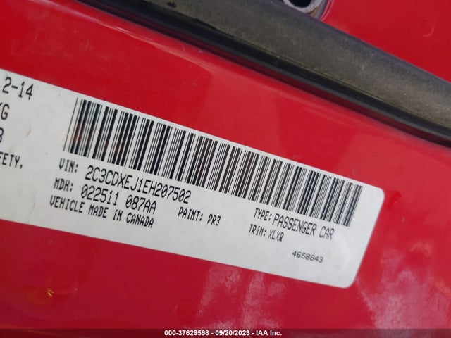 Dodge Charger Srt8 2014 2C3CDXEJ1EH207502 Image 9