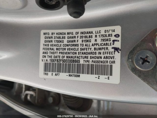 19XFB2F50EE008665 Honda Civic Sedan Lx
