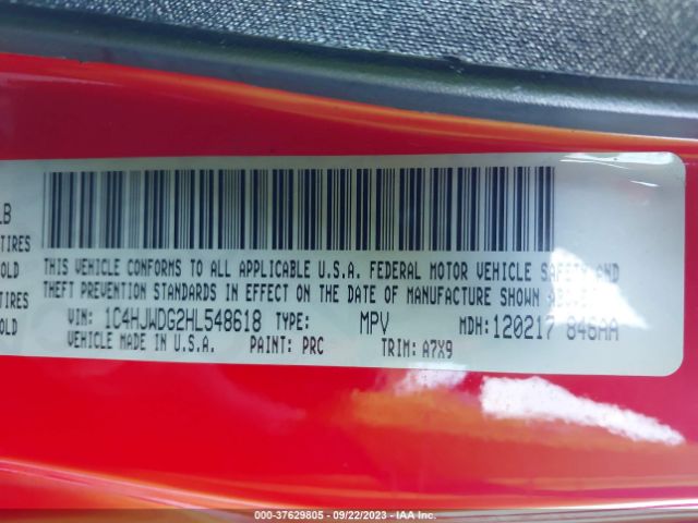 1C4HJWDG2H1548618 Jeep Wrangler Unlimited Sport