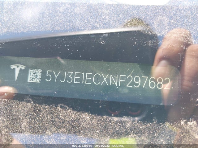 2022 Tesla 3, VIN: 5YJ3E1ECXNF297682