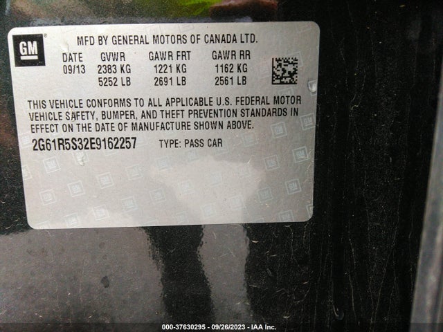 2G61R5S32E9162257 Cadillac Xts Premium