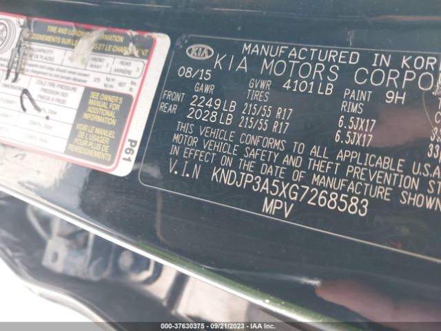 KNDJP3A5XG7268583 KIA SOUL +