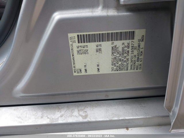 Продаж на аукціоні авто 2012 Nissan Altima 2.5 S, vin: 1N4AL2AP5CC169877, номер лоту: 37630494