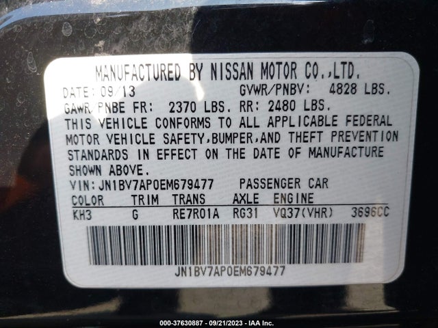 JN1BV7AP0EM679477 Infiniti Q50 Premium