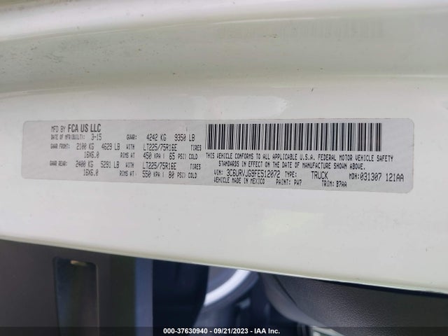 3C6URVJG9FE512072 RAM Promaster
