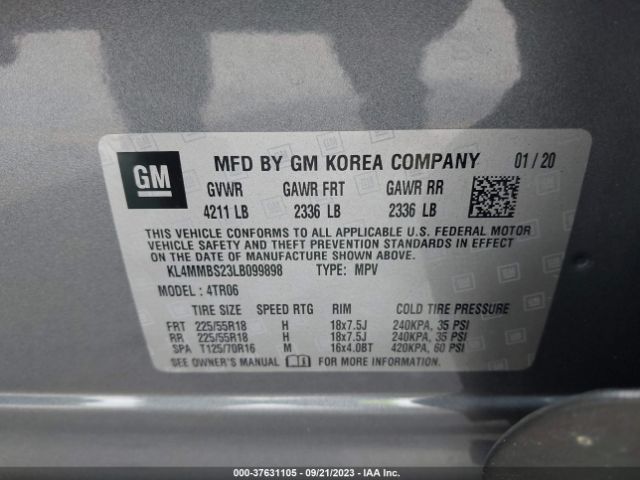 KL4MMBS23LB099898 Buick Encore Gx Preferred