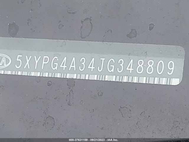 5XYPG4A34JG348809 KIA SORENTO LX