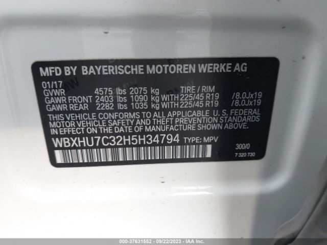 WBXHU7C32H5H34794 BMW X1 Sdrive28i