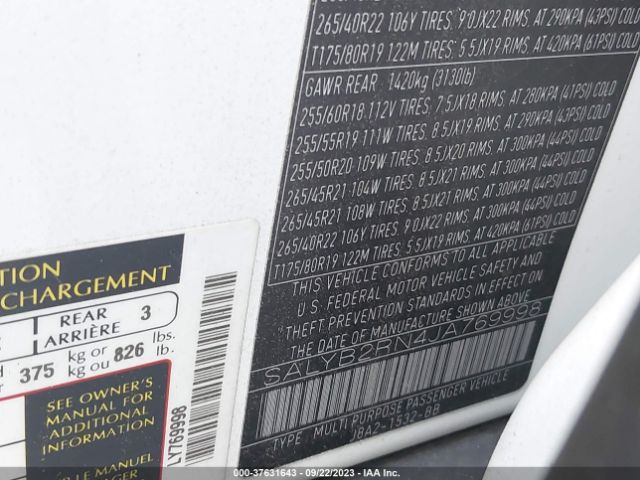 2018 LAND ROVER RANGE ROVER VELAR SALYB2RN4JA769998 Photo 8