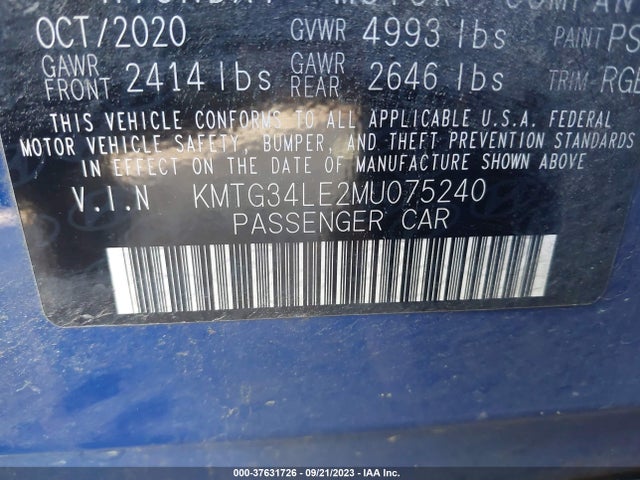 Genesis G70 3.3t 2021 KMTG34LE2MU075240 Image 16