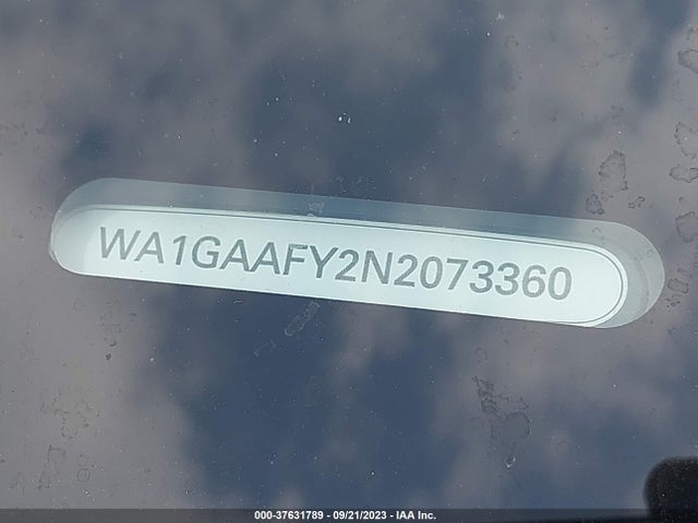 WA1GAAFY2N2073360 Audi Q5 S Line Premium