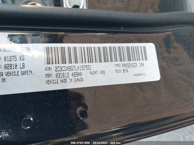 Dodge Charger Sxt 2020 2C3CDXBG7LH157551 Image 9