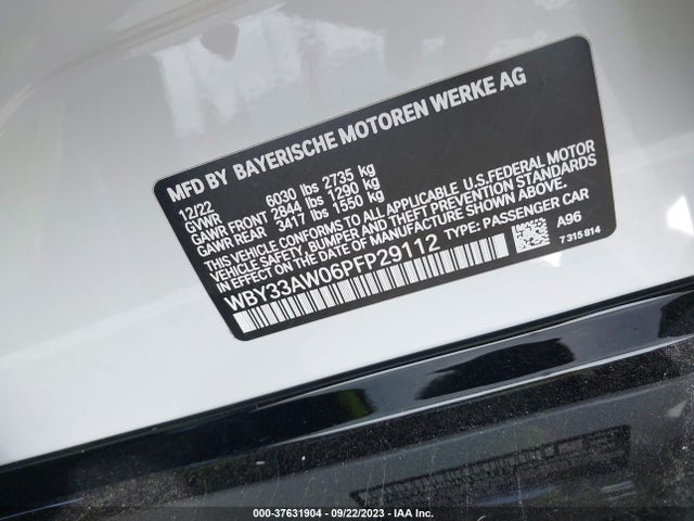 BMW I4 M50 2023 WBY33AW06PFP29112 Image 9