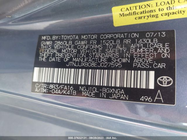 JTNJJXB08EJ027595 Scion IQ