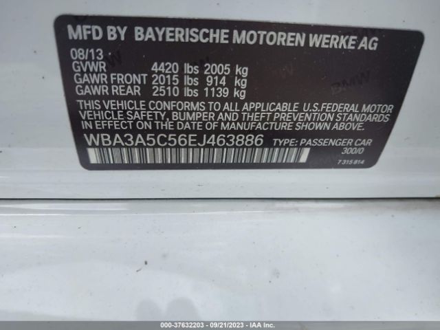 WBA3A5C56EJ463886 BMW 3 Series 328i