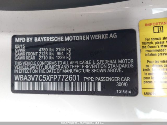 WBA3V7C5XFP772601 BMW 4 Series 428i